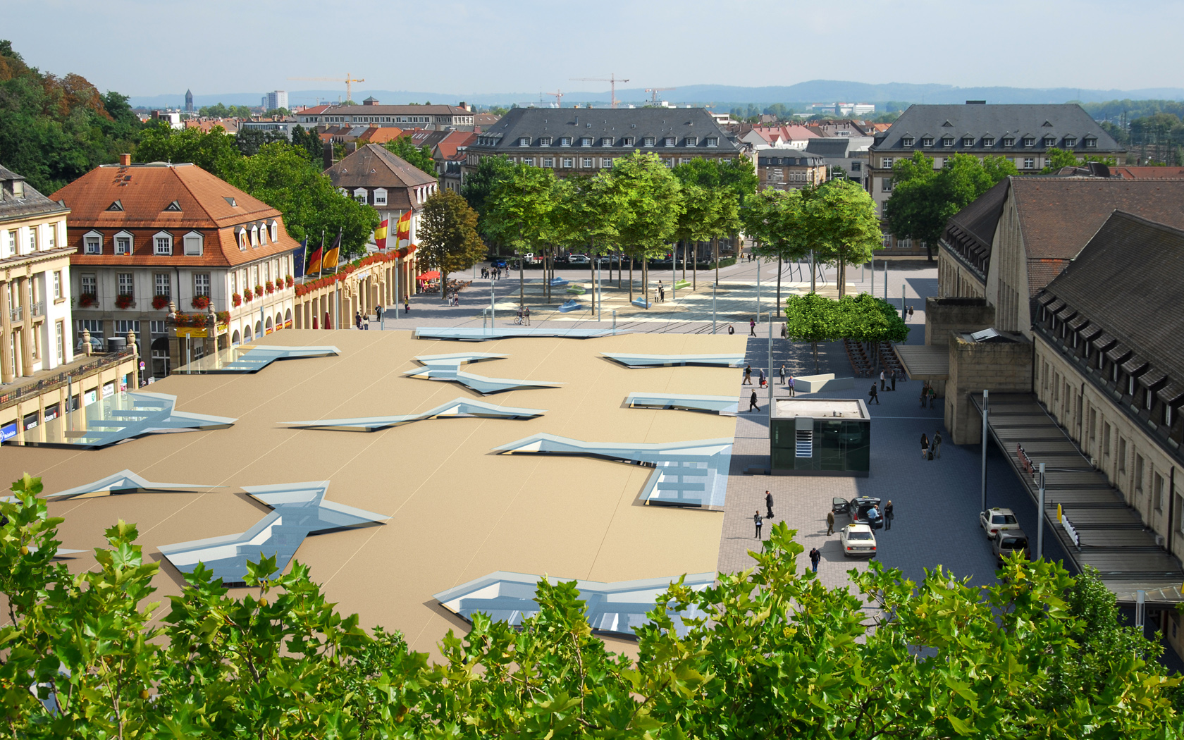 Wettbewerb Bahnhofplatz Karlsruhe