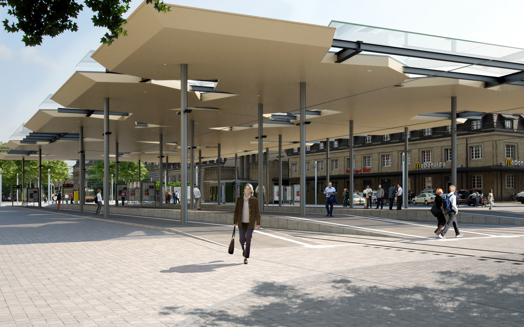 Wettbewerb Bahnhofplatz Karlsruhe