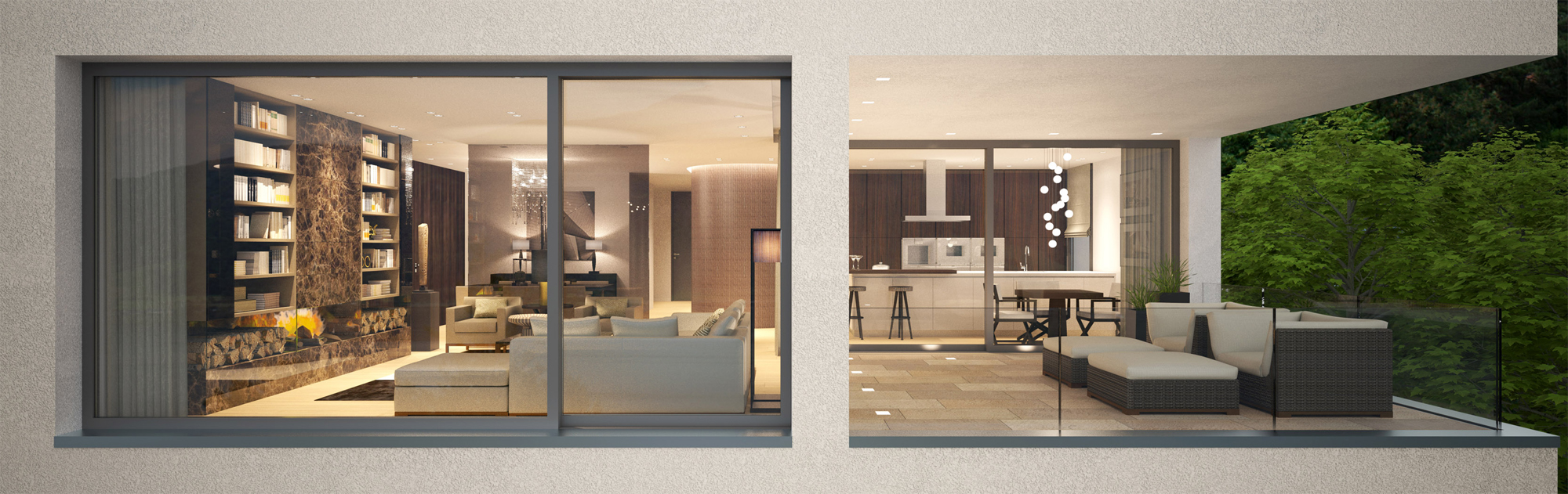 Wohnhaus in der Schweiz - 'Armani Style'