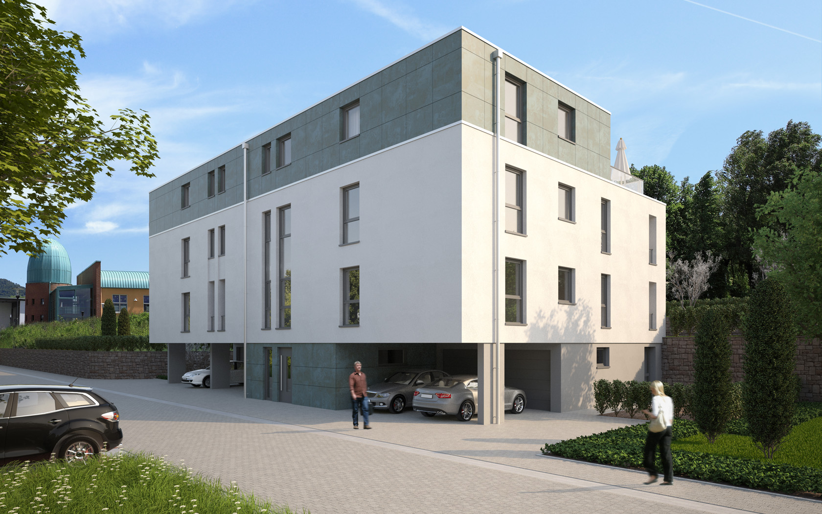Mehrfamilienhaus in der Cité Baden-Baden