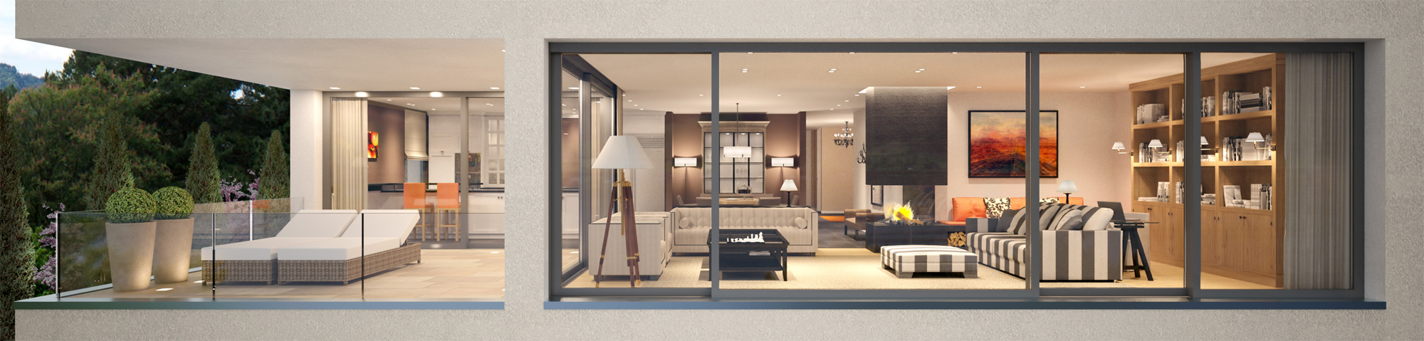 Wohnhaus in der Schweiz - 'Beaux Arts Style'