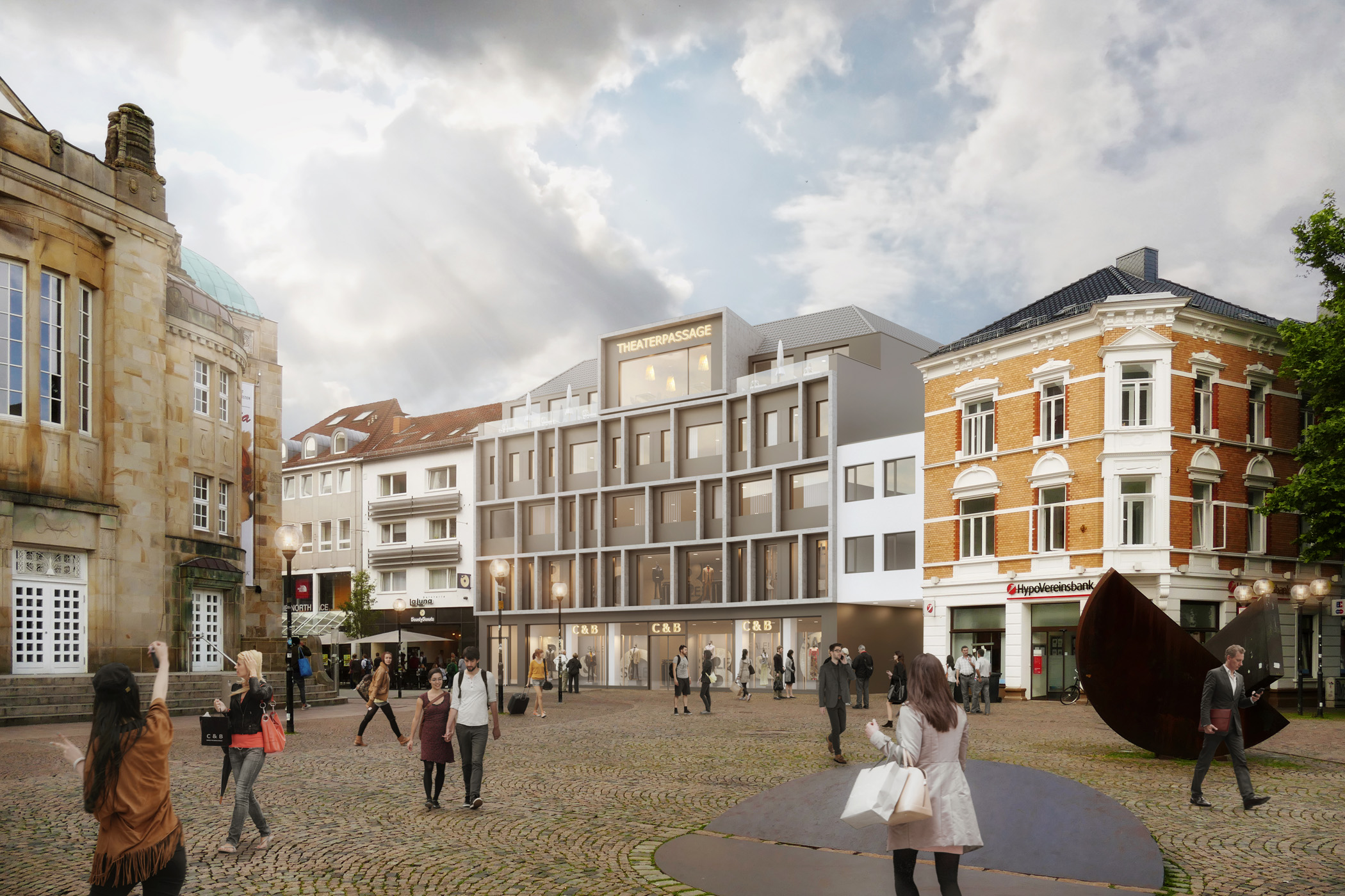 Fassadenstudie 'Theaterpassage Osnabrück'