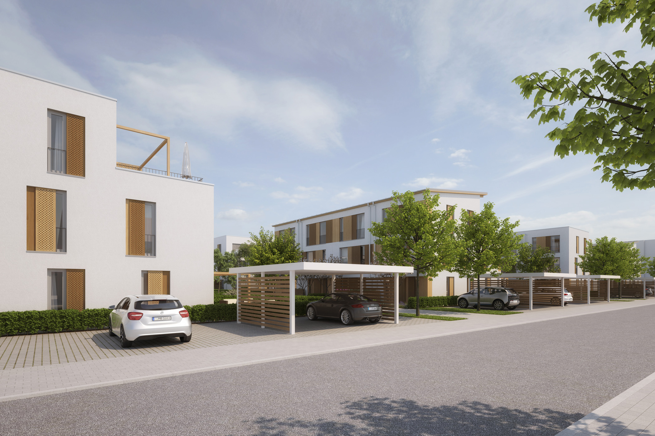 Beispielbebauung 'Bebauungsplan Birkenstraße' - Typ. Reihenhaus