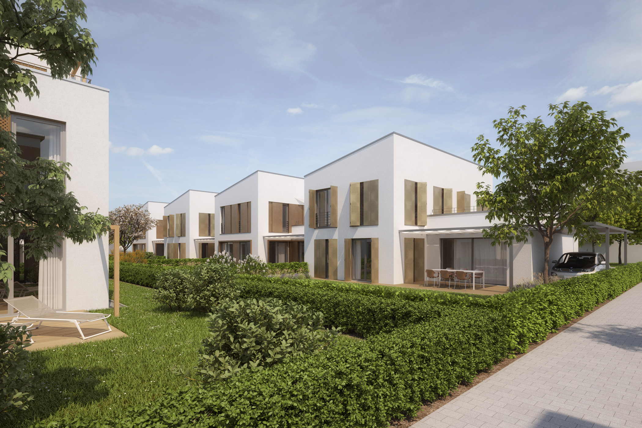 Beispielbebauung 'Bebauungsplan Birkenstraße' - Typ. Kettenhaus