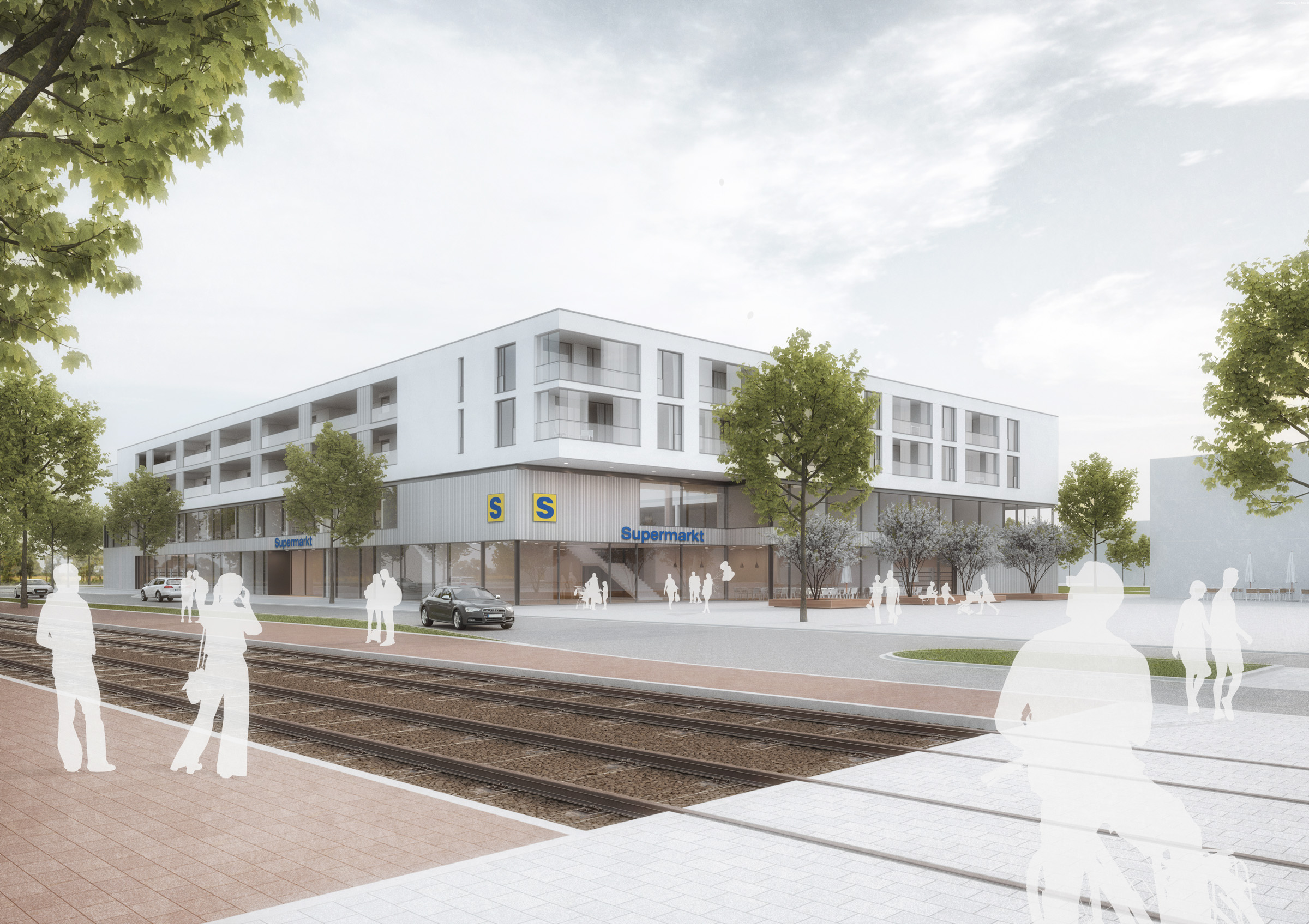 Wettbewerb 'Neue Mitte Rheinstetten' - Baufeld A1